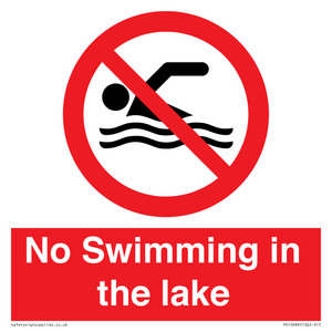 No Swimming in the lake